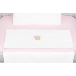 Бебешки спален комплект за мини-кошара KIKKABOO Dream Big Pink 5 части