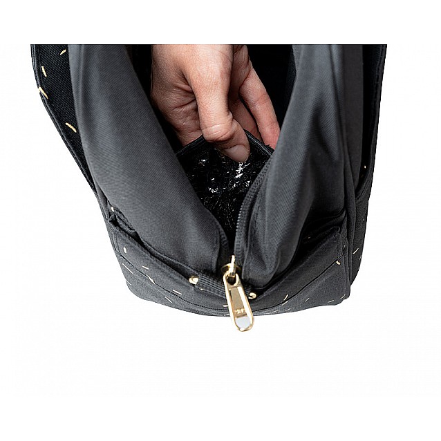 Чанта за кафява KIKKABOO Chelsea Confetti черна - 4