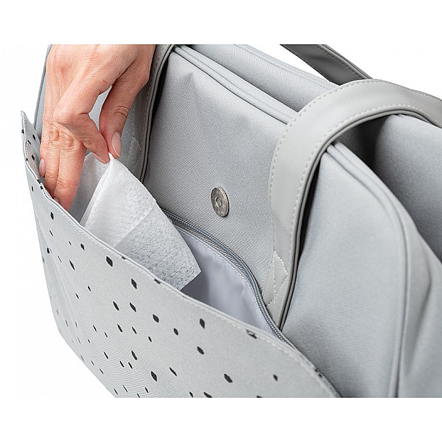 Чанта за количка KIKKABOO Chelsea Dots сива - 3