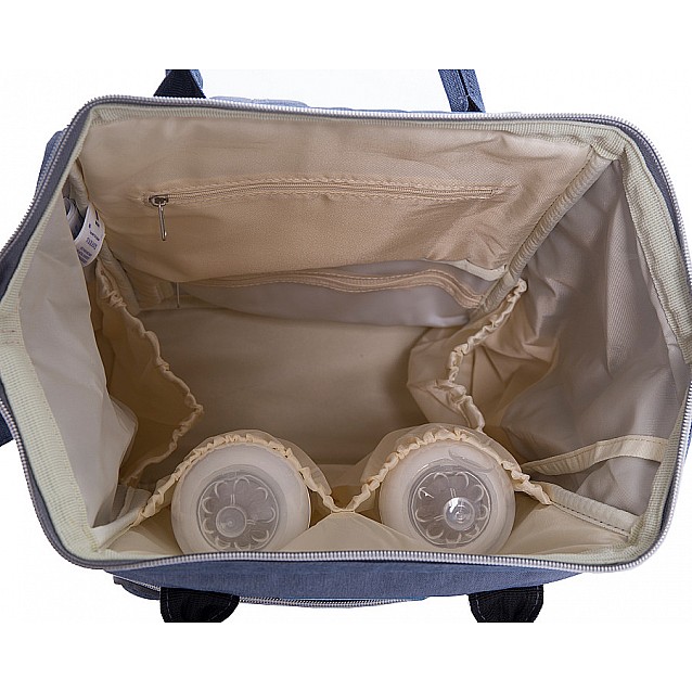 Чанта за количка KIKKABOO Siena светлосиня - 7