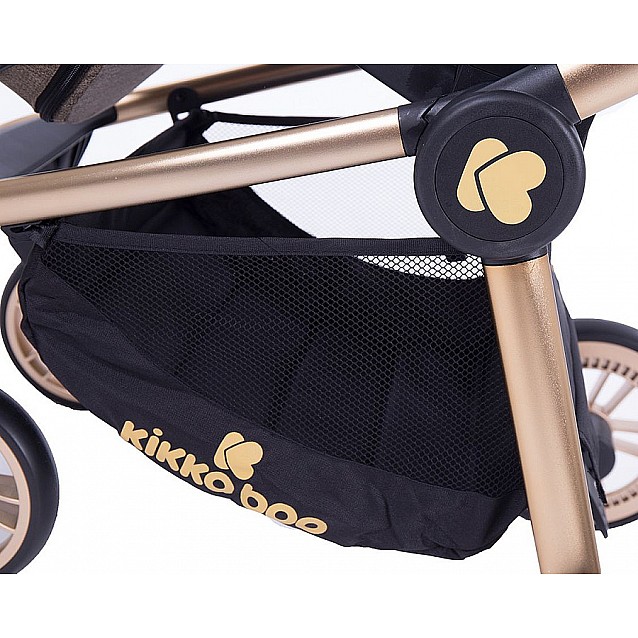 Комбинирана количка KIKKABOO Vicenza 3в1 Luxury Beige + златна рамка - 2