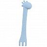 Силиконова лъжичка KIKKABOO Giraffe синя