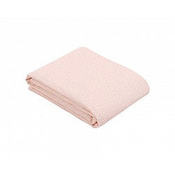 Лятно одеяло от муселин KIKKABOO Confetti розово 100/100 см двупластово