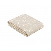 Лятно одеяло от муселин KIKKABOO Dots бежово 100/100 см двупластово