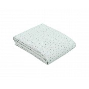Лятно одеяло от муселин KIKKABOO Dots синьо 100/100 см двупластово