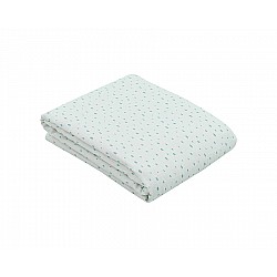 Лятно одеяло от муселин KIKKABOO Dots синьо 100/100 см двупластово