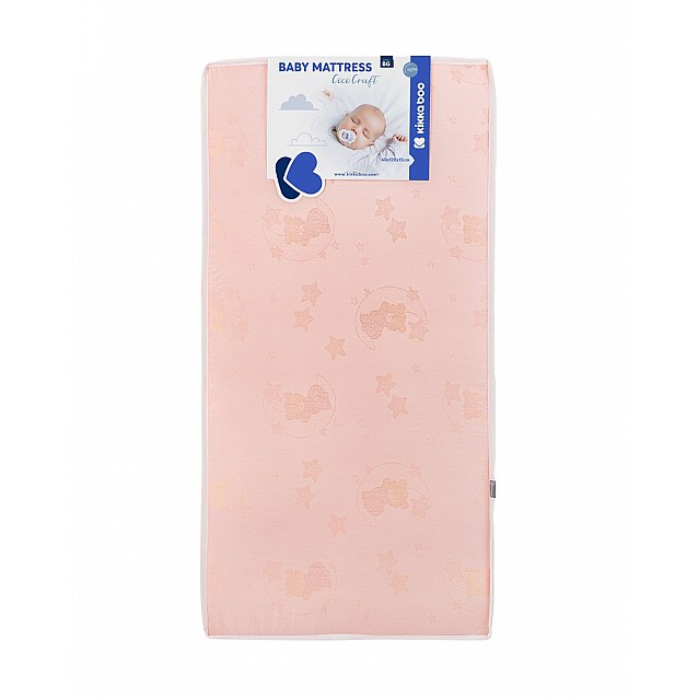 Бебешки матрак KIKKABOO CocoCraft 60/120/15 см Bear Pink - 3