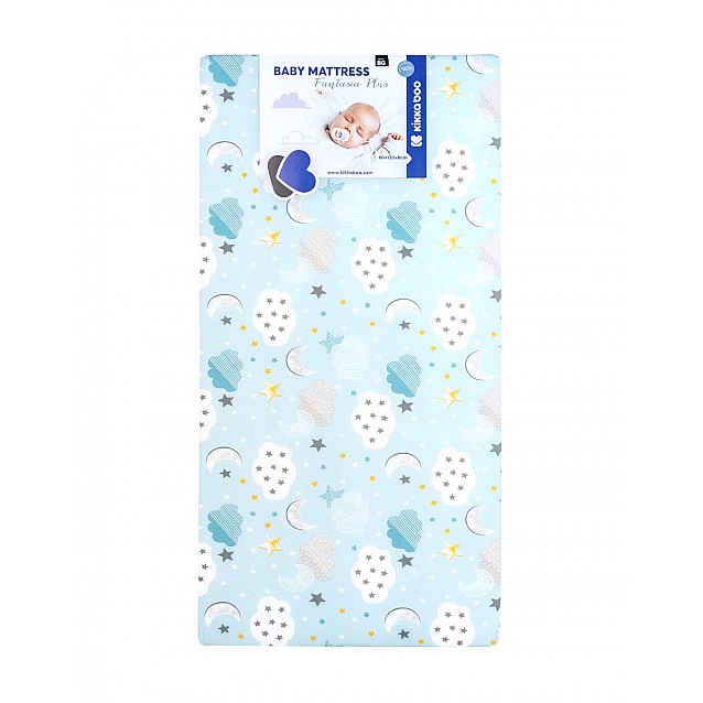 Бебешки матрак KIKKABO Fantasia Plus 60/120/8 см Clouds Blue - 3
