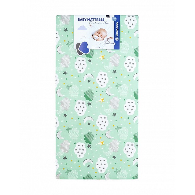Бебешки матрак KIKKABO Fantasia Plus 60/120/8 см Clouds Mint - 3