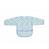Непромокаем лигавник с ръкави и джоб KIKKABOO Arty Blue Pattern