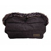 Ръкавица за количка KIKKABOO Fur Melange Black