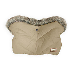 Ръкавица за количка KIKKABOO Luxury Fur бежова