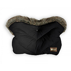 Ръкавица за количка KIKKABOO Luxury Fur черна