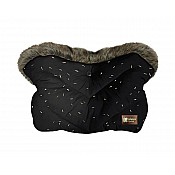 Ръкавица за количка KIKKABOO Luxury Fur Confetti Black