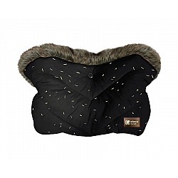 Ръкавица за количка KIKKABOO Luxury Fur Confetti Black