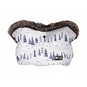 Ръкавица за количка KIKKABOO Shiny Nylon Snow Forest