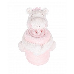 Бебешко одеяло KIKKABOO Hippo Dreams + играчка