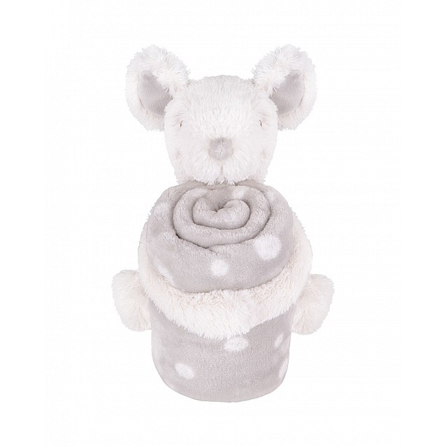 Бебешко одеяло KIKKABOO Joyful Mice + играчка