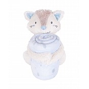 Бебешко одеяло KIKKABOO Little Fox + играчка