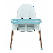 Столче за хранене KIKKABOO Sky-High Blue 2020