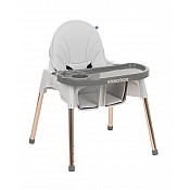 Столче за хранене KIKKABOO Sky-High Grey 2020