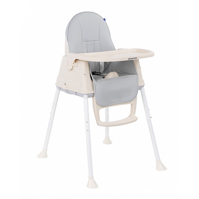 Столче за хранене KIKKABOO Creamy 2в1 сиво - 8