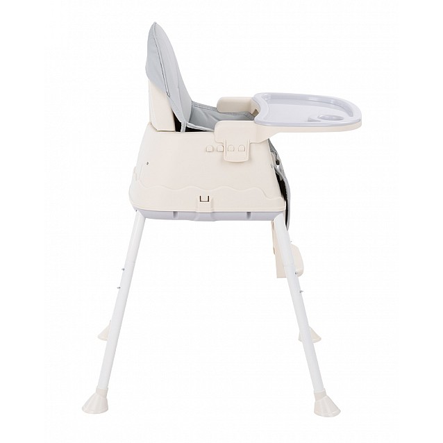 Столче за хранене KIKKABOO Creamy 2в1 сиво - 5