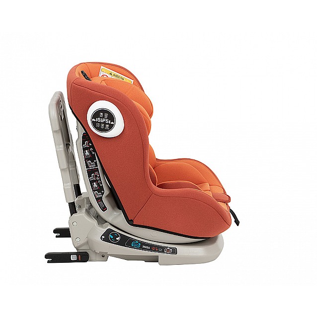 Столче за кола KIKKABOO Twister (0-25 кг) оранжево ISOFIX - 6