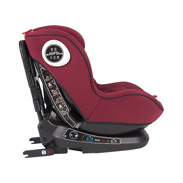 Столче за кола KIKKABOO Twister (0-25 кг) червено ISOFIX - 7
