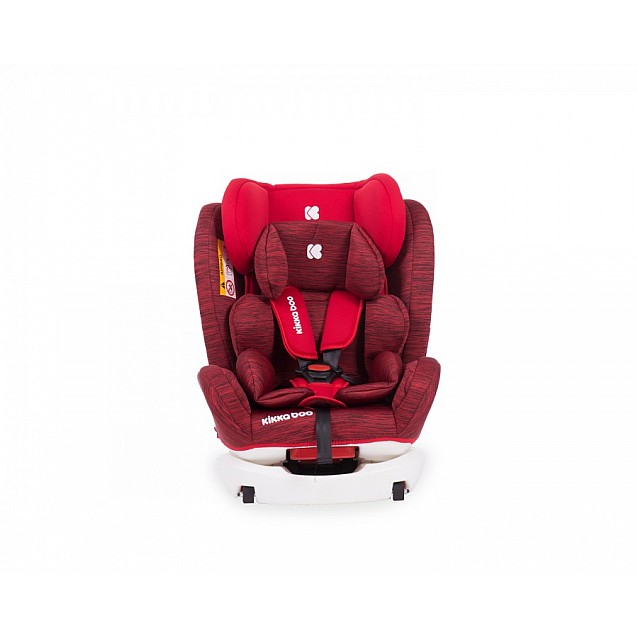 Столче за кола KIKKABOO 4Fix (0-36 кг) red melange ISOFIX