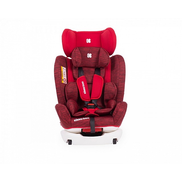 Столче за кола KIKKABOO 4Fix (0-36 кг) red melange ISOFIX - 4