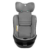 Столче за кола KIKKABOO i-Safe (0-36 кг) светлосиво ISOFIX