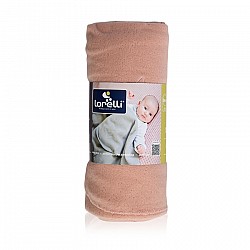 Бебешко одеяло LORELLI 75/100 см полар розово