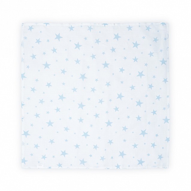 Бебешка пелена LORELLI 80/80 см сини звезди памучна