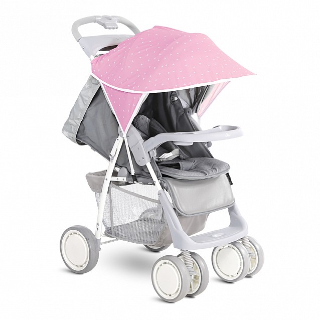 Сенник за детска количка LORELLI розови триъгълници - 2