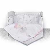 Бебешки спален комплект LORELLI Балет розов ранфорс 60/120