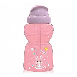 Спортна бутилка Baby Care Animals 325 мл Blush Pink