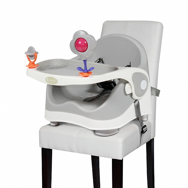 Столче за хранене LORELLI Pixi Grey&White - 3