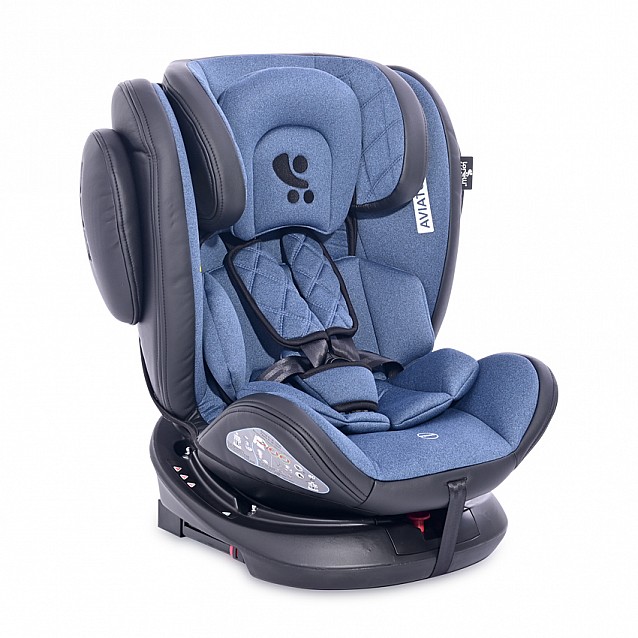 Столче за кола LORELLI Aviator (0-36 кг) Black&Blue ISOFIX - 3