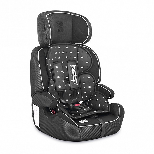 Столче за кола LORELLI Navigator (9-36 кг) Black Crowns - 3