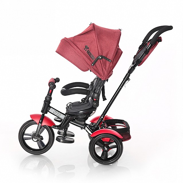 Детска триколка LORELLI Neo Red&Black Luxe - 3