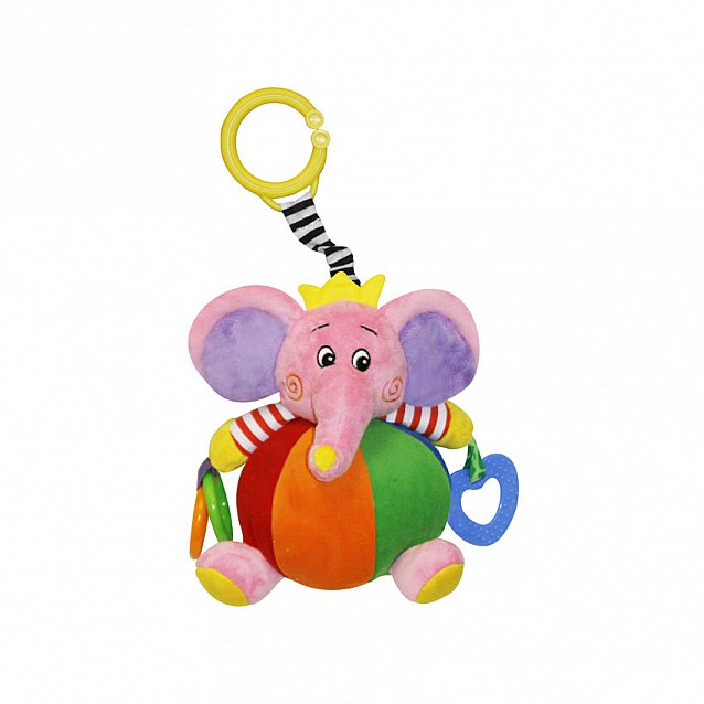 Играчка забавен слон LORELLI розова - 2