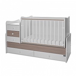 Бебешко легло LORELLI Maxi Plus 70/160 Бяло/Кехлибар
