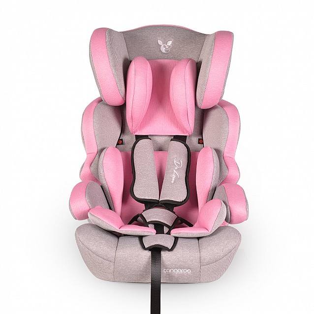 Столче за кола CANGAROO Deluxe (9-36 кг) розово - 3