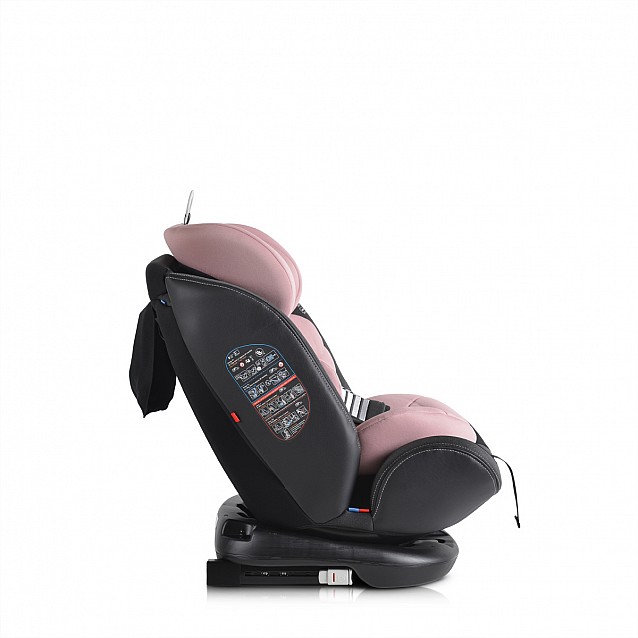 Столче за кола CANGAROO Pilot (0-36 кг) розово ISOFIX - 13