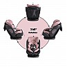 Столче за кола CANGAROO Pilot (0-36 кг) розово ISOFIX