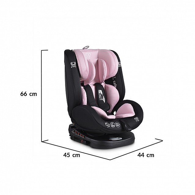 Столче за кола MONI Serengeti (0-36 кг) розово - 15
