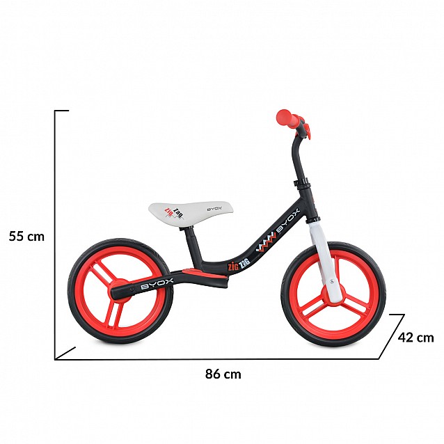 Балансиращо колело BYOX Zig Zag червено - 4