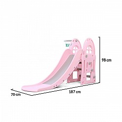 Детска пързалка MONI Verena розова 172 см