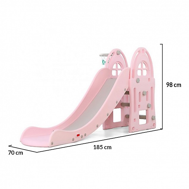 Детска пързалка MONI Alegra розова 172 см - 2